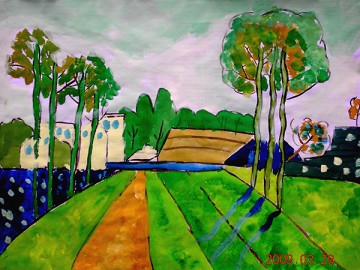 《风景》田潇然9岁画