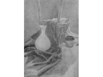 素描静物写生  李佳慧