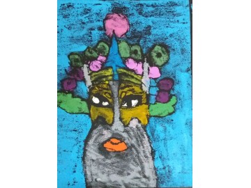 纸版画【脸谱】朱祎晨